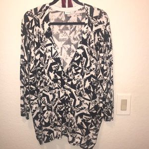 Black and white sweater